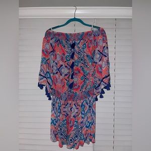Lily Pulitzer off the shoulder long sleeve dress